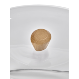 Cloche en verre DUNE Frêne naturel