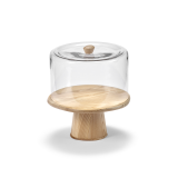 Cloche en verre DUNE Frêne naturel