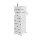 360° 10 tiroirs Blanc