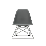 EAMES PLASTIC CHAIR LSR Granite grey RE/ high-sheen chrome