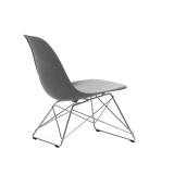 EAMES PLASTIC CHAIR LSR Granite grey RE/ high-sheen chrome