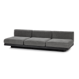 RUDOLPH 3 seater Smoke