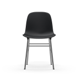 FORM CHAIR chrome base Black