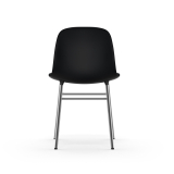 FORM CHAIR chrome base Black