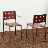 BALCONY DINING chair with armrests Anthracite