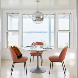 SAARINEN Ø 107 Marbre Arabescato brillant