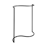 Porte-manteau COLOUR RACK S SHAPE Noir