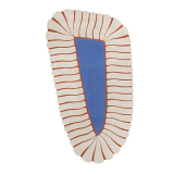 Tapis M'AMA NON M'AMA SMALL Bleu glacé