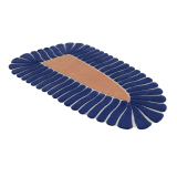 Tapis M'AMA NON M'AMA SMALL Indigo/rose
