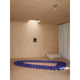Tapis M'AMA NON M'AMA SMALL Indigo/rose