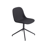 FIBER CHAIR centre leg fabric shell Black 183