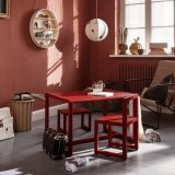 LITTLE ARCHITECT children's table Poppy red