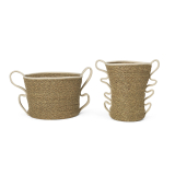 Set de 2 paniers VERSO Blanc