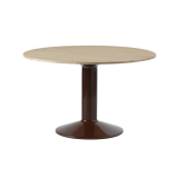 MIDST Ø 120 Chêne/ rouge foncé