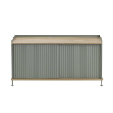 ENFOLD Buffet L 124 Chêne/ vert cendré