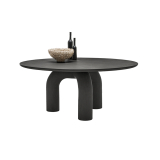 ELEPHANTE Ronde Noir texturé