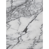 TAULA H 35 Marbre blanc et charbon