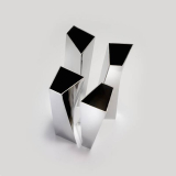 CREVASSE stainless steel vase