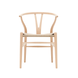 WISHBONE ARMCHAIR CH24 Hêtre savonné/ corde naturelle