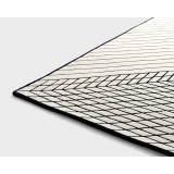 Tapis QUADERNA 50 Blanc et noir