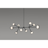 NABILA 552.10 Chrome noir / verre fumé