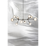 NABILA 552.10 Chrome noir / verre fumé