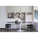 NABILA 552.16 Chrome noir / verre fumé
