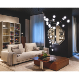 NABILA 552.16 Chrome noir / verre fumé