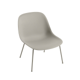 FIBER LOUNGE pieds acier Gris
