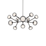 NABILA 552.12 Chrome noir / verre fumé