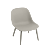FIBER LOUNGE Pieds bois Gris