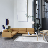 COVER LOUNGE assise cuir Noir