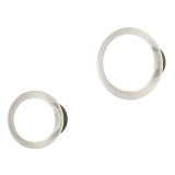 NABILA 552.42 Chrome noir / verre fumé