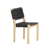 611 Bouleau naturel / lin noir/noir