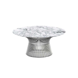 PLATNER Ø 91,5 Marbre Marbre Arabescato, blanc veiné gris