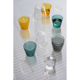 Carafe and 2 glasses set MILK Grey