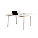 Bench NEW MODERN 2 places Stratifié Blanc Blanc Nuage
