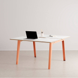 Bench NEW MODERN 2 places Stratifié Blanc Rose Cendré