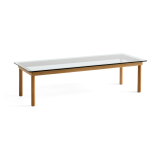 KOFI 140x50 Chêne/ verre transparent