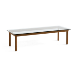 KOFI 140x50 Noyer/ verre transparent
