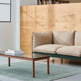 KOFI 140x50 Walnut/ clear glass