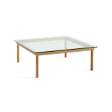 KOFI 100x100 Chêne/ verre transparent