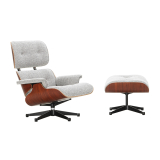 EAMES LOUNGE & OTTOMAN Tissu Nubia 10 / coque palissandre