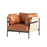 CAN 1 place cuir Cuir cognac