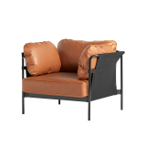 CAN 1 place cuir Cuir cognac