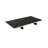 CPH 30 Leaf 50x90 Black lino/ Black stained oak