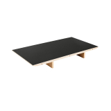 CPH 30 Leaf 50x90 Black lino/ oak