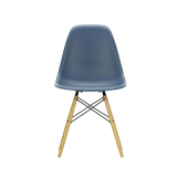EAMES PLASTIC CHAIR DSW Golden maple Sea blue RE