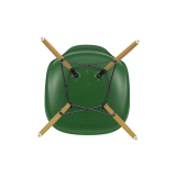 EAMES PLASTIC CHAIR DSW Golden maple Emerald green RE