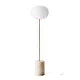 JWDA FLOOR Travertine/ brushed brass